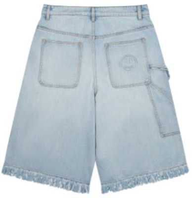 Drew House FW22 Seluar Pendek Denim Cargo Mini Smiley Biru Lelaki. DH-FW22-1005 Lookbook Drew House FW22 Seluar Pendek Denim Cargo Mini Smiley Biru Lelaki. DH-FW22-1005