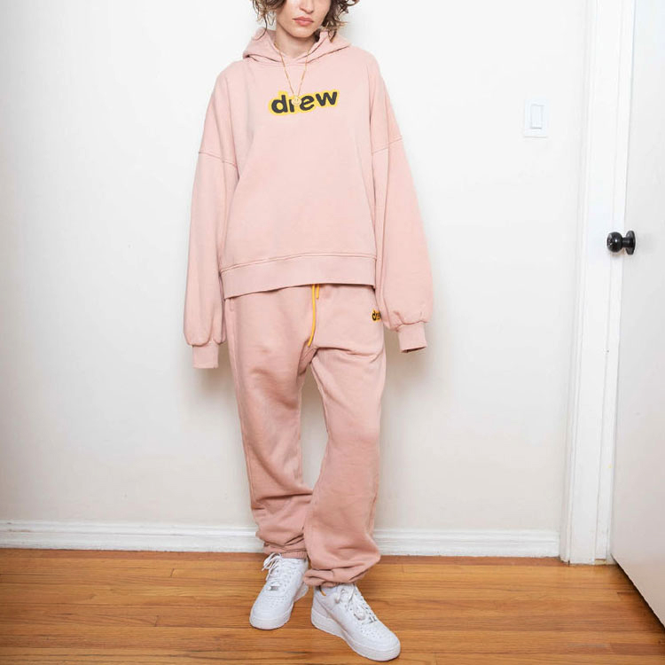 Shop Drew House FW22 Sweater Unisex Pink Logo Besar Oversized DW-1216-7