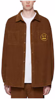 Order Drew House FW22 Painted Mascot Brown Long Sleeve Polo Shirt . 221454M192000