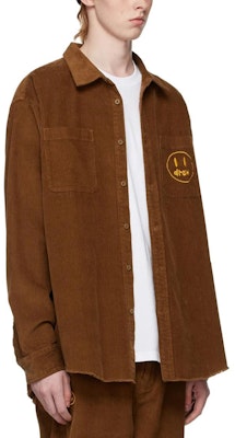 Drew House FW22 Painted Mascot Brown Long Sleeve Polo Shirt . 221454M192000 Lookbook Drew House FW22 Painted Mascot Brown Long Sleeve Polo Shirt . 221454M192000