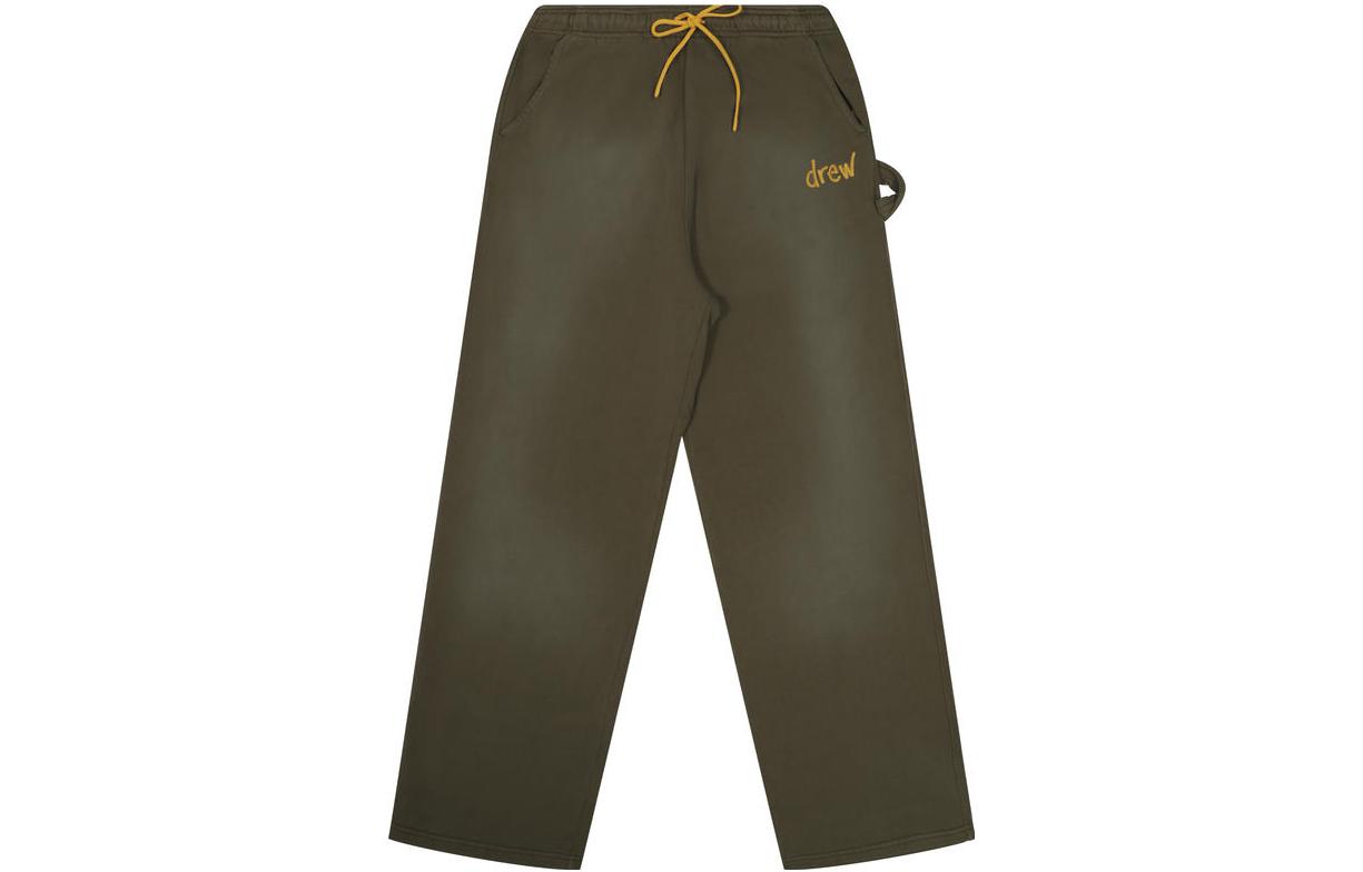 Order Drew House FW22 塗鴉工裝休閒褲褪色橄欖綠 男女休閒長褲。 DR-FW22-538