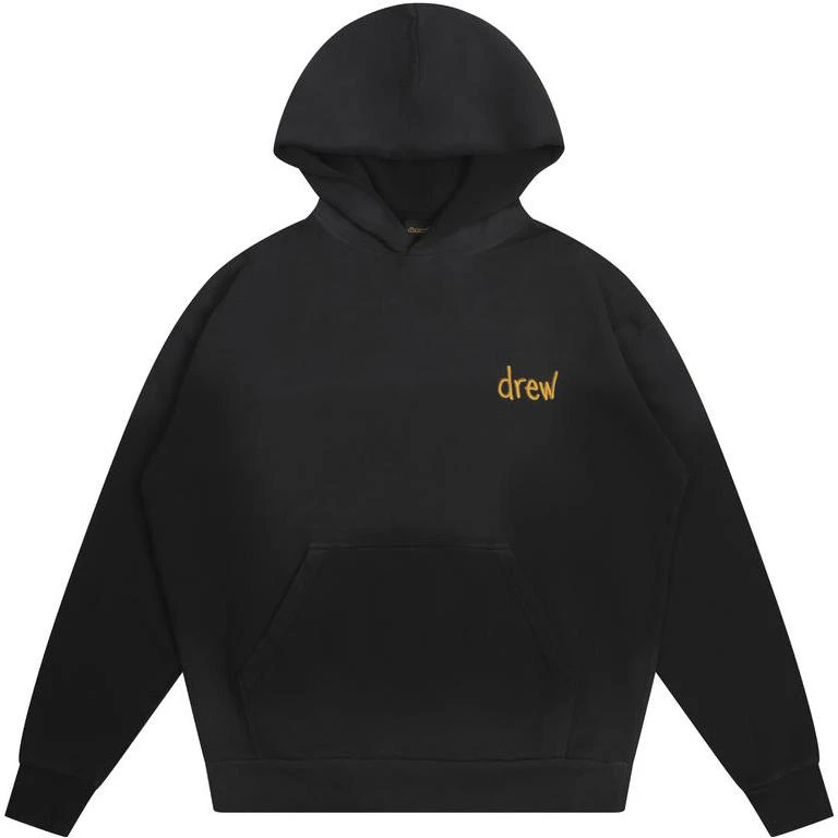 drew-house-fw-22-scribble-hoodie-black-embroidered-pullover-unisex-fleece-dr-fw-22-101