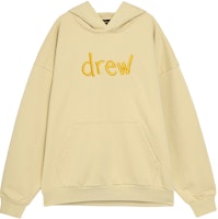 Drew House FW22 Scribble Oversized Hoodie Almond Beige Unisex Embroidered Logo. DW-FW22-1223-02 Drew House FW22 Scribble Oversized Hoodie Almond Beige Unisex Embroidered Logo. DW-FW22-1223-02