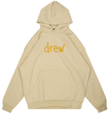 Drew House FW22 手繪風寬鬆連帽衫 杏仁米 男女款 刺繡標誌。 DW-FW22-1223-02 Order Drew House FW22 手繪風寬鬆連帽衫 杏仁米 男女款 刺繡標誌。 DW-FW22-1223-02