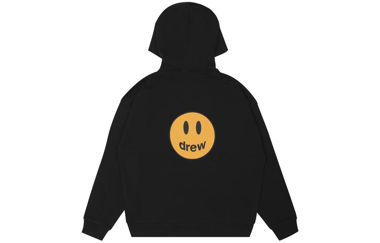 Drew House FW22 Secret Black Zip-Up Hoodie - Unisex Letter Design DR-FW22-506 圖 3