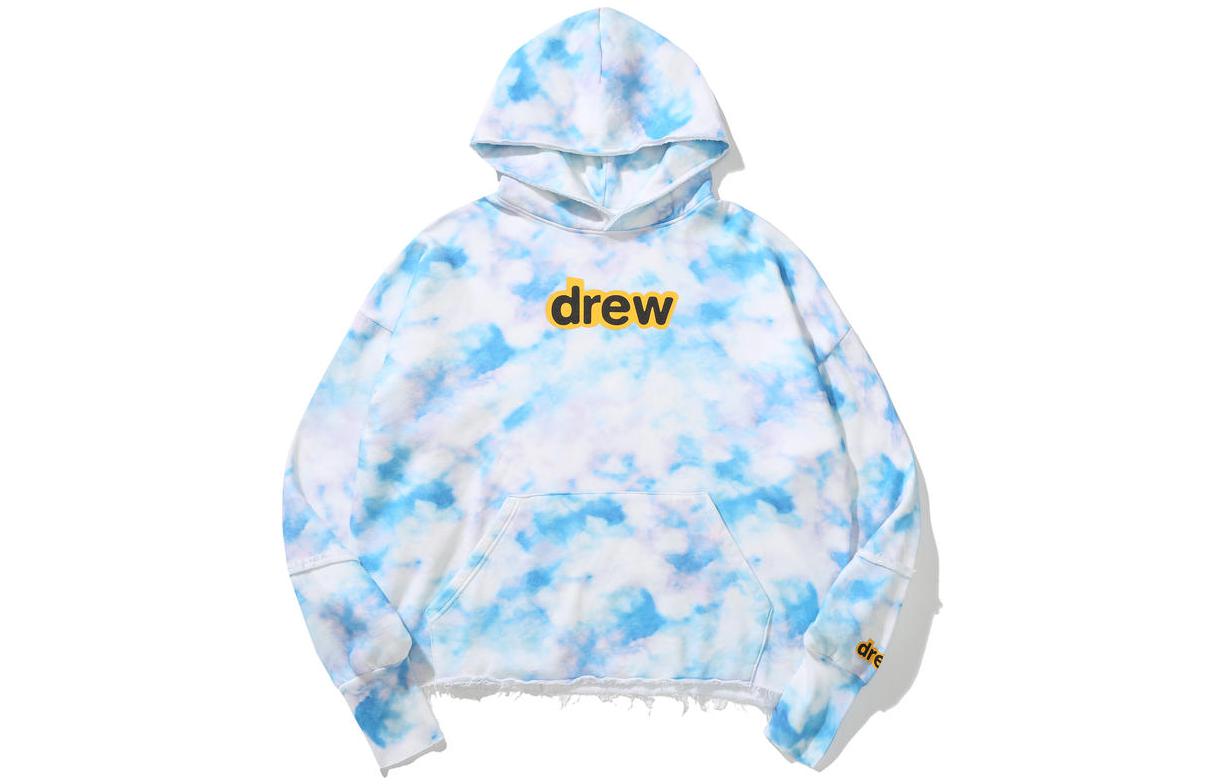 Drew House FW22 Secret Deconstructed Tie-Dye Hoodie Blue Unisex Pullover DR-FW22-010 圖 2