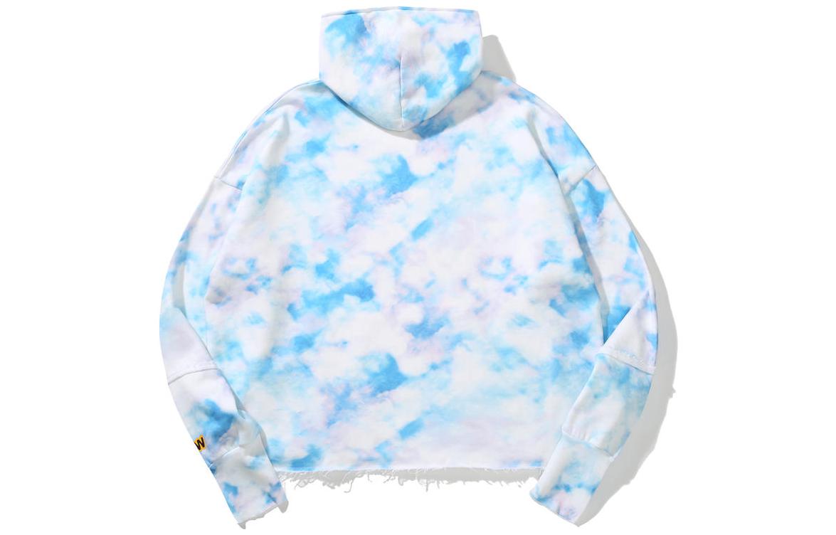 Drew House FW22 Secret Deconstructed Tie-Dye Hoodie Blue Unisex Pullover DR-FW22-010 圖 3