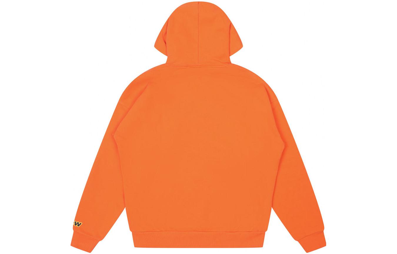 Lookbook Drew House FW22 Secret Hoodie Orange Letter Logo Pullover Sweatshirt Unisex DR-FW22-014