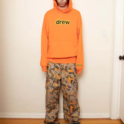 Drew House FW22 Secret Hoodie Orange Letter Logo Pullover Sweatshirt Unisex DR-FW22-014 Shop Drew House FW22 Secret Hoodie Orange Letter Logo Pullover Sweatshirt Unisex DR-FW22-014