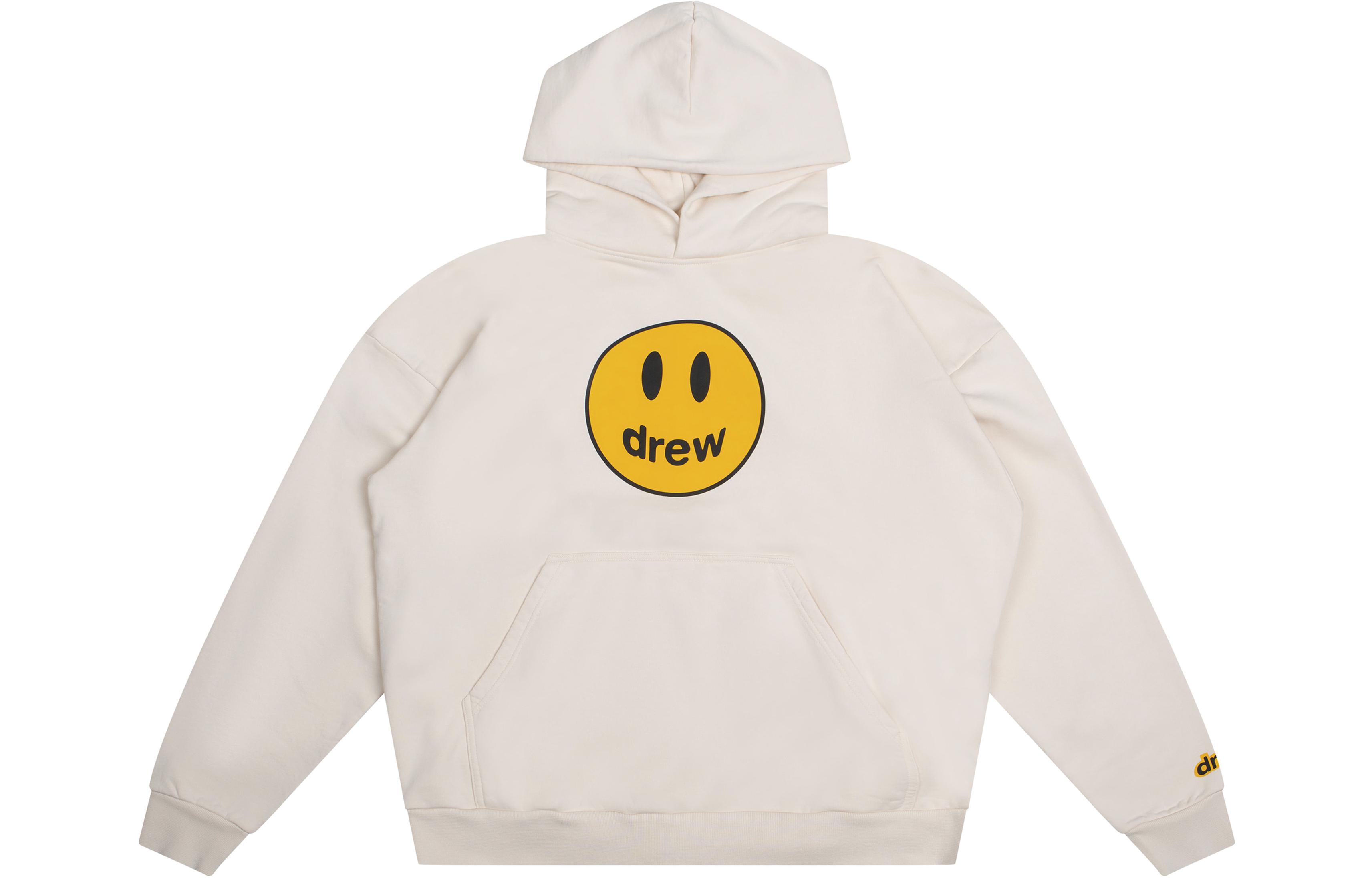 Order Sudadera Unisex Oversized Drew House FW22 Smiley Mascot Crema con Forro Polar. DR-FW22-420