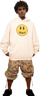 Sudadera Unisex Oversized Drew House FW22 Smiley Mascot Crema con Forro Polar. DR-FW22-420 Shop Sudadera Unisex Oversized Drew House FW22 Smiley Mascot Crema con Forro Polar. DR-FW22-420