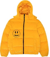 Drew House FW22 Smiley Quilted Hooded Jacket Yellow - . DR-FW22-366 Drew House FW22 Smiley Quilted Hooded Jacket Yellow - . DR-FW22-366