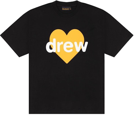 Drew House FW23 Infinite Love Kaos Unisex Hitam Logo Hati Pendek. DW-fw23-005 Buy Drew House FW23 Infinite Love Kaos Unisex Hitam Logo Hati Pendek. DW-fw23-005