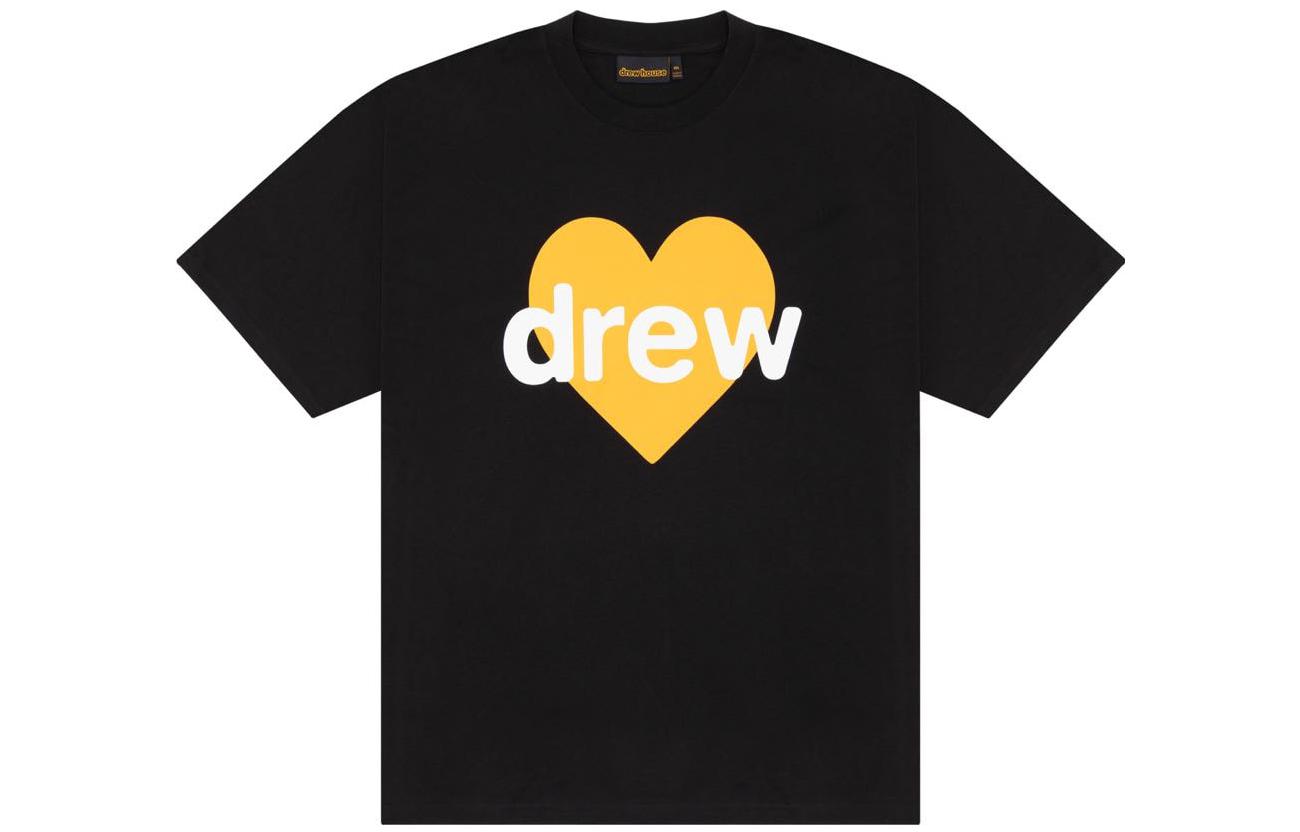 Order Drew House FW23 Infinite Love Kaos Unisex Hitam Logo Hati Pendek. DW-fw23-005