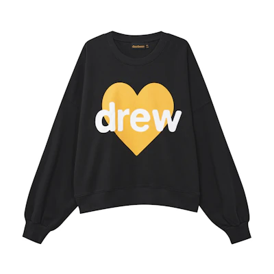 Drew House FW23 Infinite Love Boxy Crewneck Black Unisex Sweatshirt DW-fw23-006