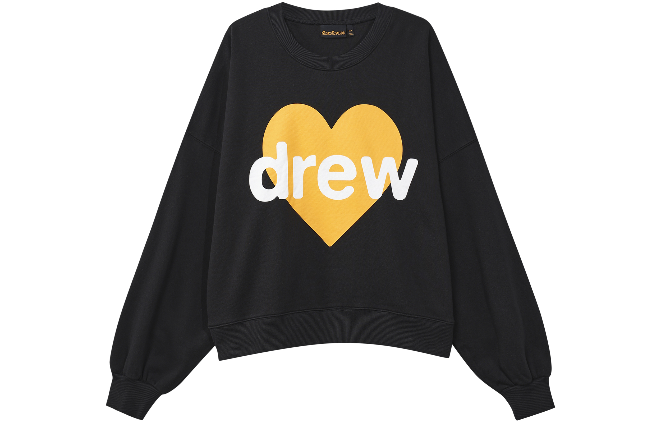 Order Drew House 2023秋冬無限愛寬鬆版黑色中性圓領長袖上衣 DW-fw23-006 DW-FW23-006