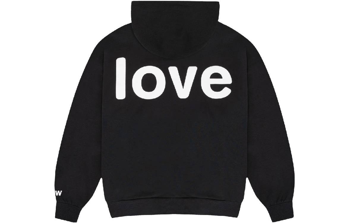 Lookbook Drew House FW23 Hoodie Cinta Logo Hati Unisex Hitam. DW-fw23-007