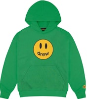 Drew House FW23 Mascot Oversized Hoodie Green Smiley Face Unisex Hoodie. DW-fw23-003 Drew House FW23 Mascot Oversized Hoodie Green Smiley Face Unisex Hoodie. DW-fw23-003