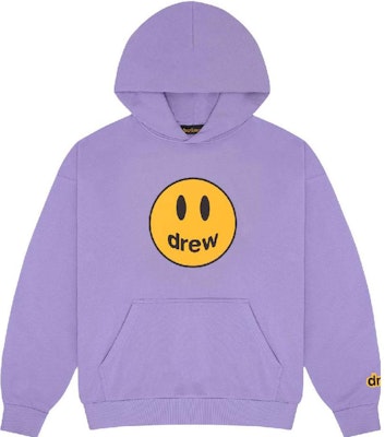 Drew House FW23 Hoodie Besar Maskot Ungu Lavender Uniseks Cetakan Senyum. DW-fw23-004 Buy Drew House FW23 Hoodie Besar Maskot Ungu Lavender Uniseks Cetakan Senyum. DW-fw23-004