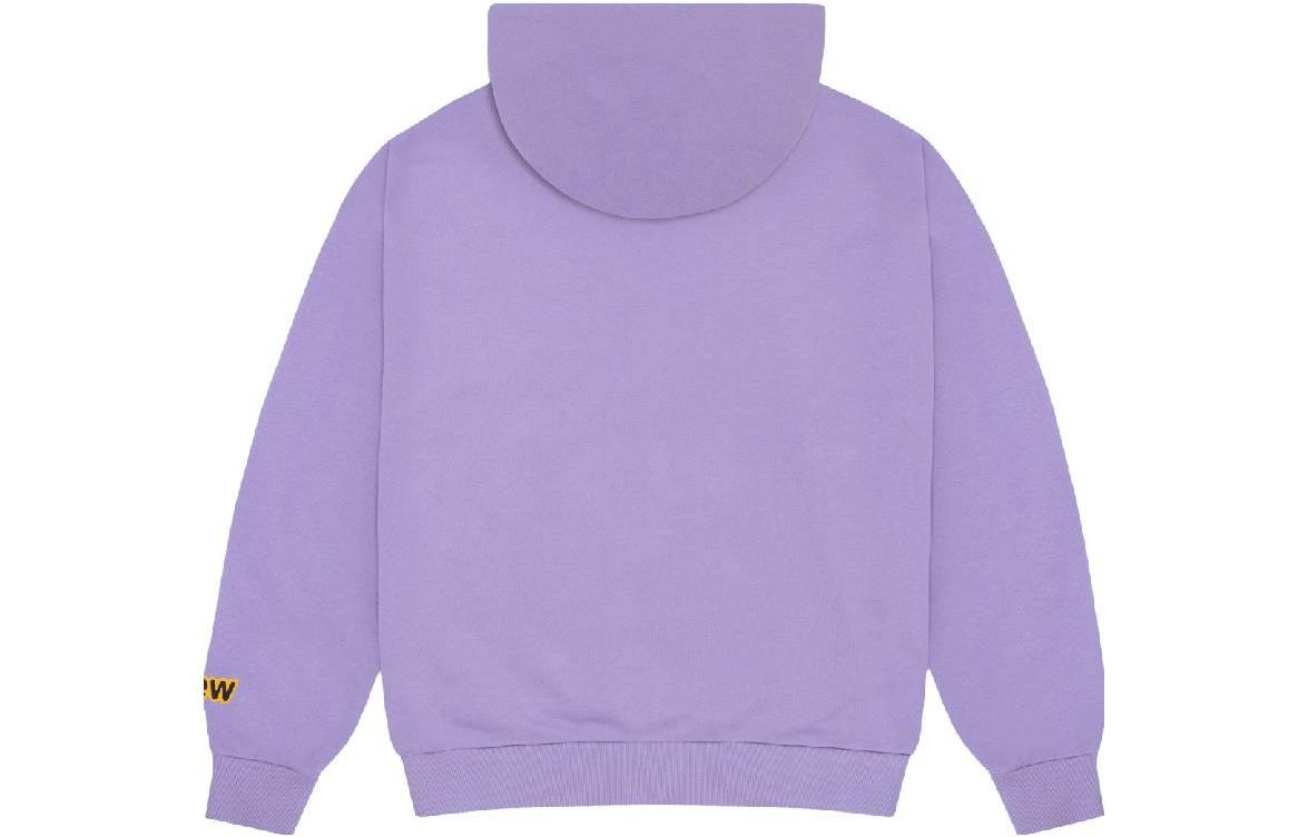 Lookbook Drew House FW23 Hoodie Besar Maskot Ungu Lavender Uniseks Cetakan Senyum. DW-fw23-004