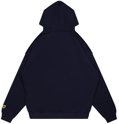 Drew House FW23 Hoodie Unisex Fleece Navy Blue Smiley DH-F31121-MCDM Lookbook Drew House FW23 Hoodie Unisex Fleece Navy Blue Smiley DH-F31121-MCDM