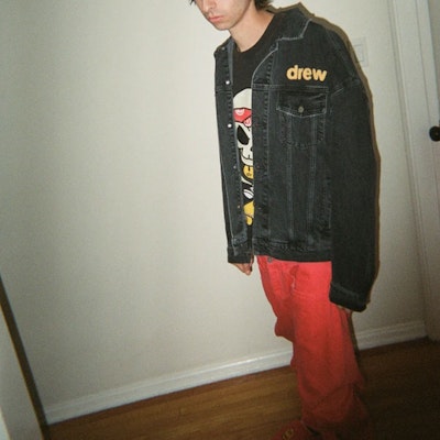 Drew House Jaket Denim Kartun Logo Skull Unisex Hitam. DR-SS21-48 2