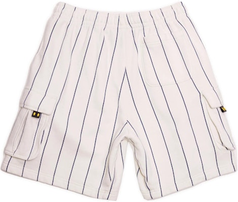 Drew House 海軍藍條紋蜂鳥男女款白色休閒短褲。 DR-SS22-404 Lookbook Drew House 海軍藍條紋蜂鳥男女款白色休閒短褲。 DR-SS22-404