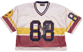 Drew House Hummingbirds Summer Smiley Jersey Magnolia Unisex Tee Pink. DR-SS22-123 Drew House Hummingbirds Summer Smiley Jersey Magnolia Unisex Tee Pink. DR-SS22-123