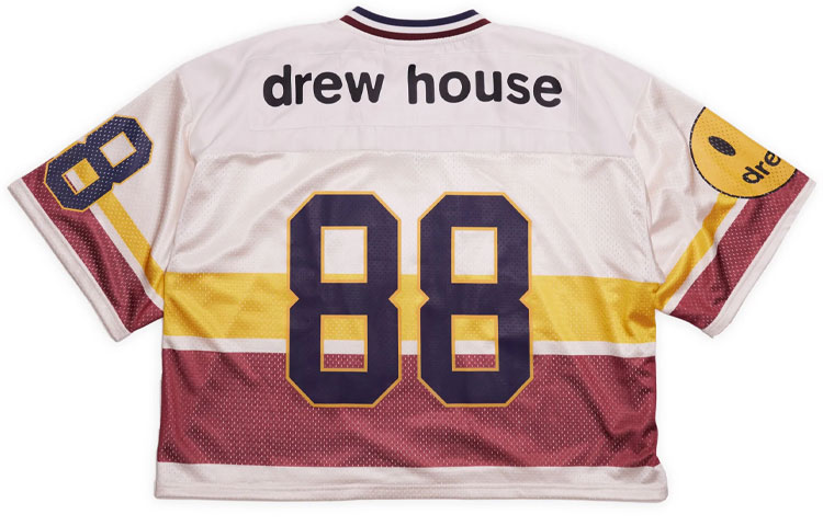 Lookbook Drew House Hummingbirds Summer Smiley Jersey Magnolia Unisex Kaos Pink. DR-SS22-123