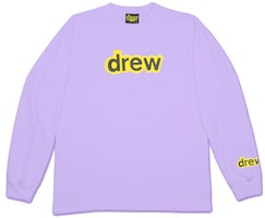 Drew House Lavender Secret Logo Long Sleeve Tee Unisex DR-SS20-53 Drew House Lavender Secret Logo Long Sleeve Tee Unisex DR-SS20-53