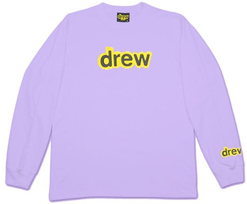 Drew House 薰衣草色秘密標誌長袖上衣 男女款 DR-SS20-53 Order Drew House 薰衣草色秘密標誌長袖上衣 男女款 DR-SS20-53