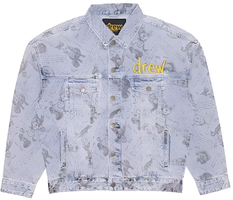 Drew House 字母熊圖標牛仔外套 靛藍藍 DR-FW21-048 Buy Drew House 字母熊圖標牛仔外套 靛藍藍 DR-FW21-048