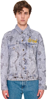 Drew House 字母熊圖標牛仔外套 靛藍藍 DR-FW21-048 Shop Drew House 字母熊圖標牛仔外套 靛藍藍 DR-FW21-048