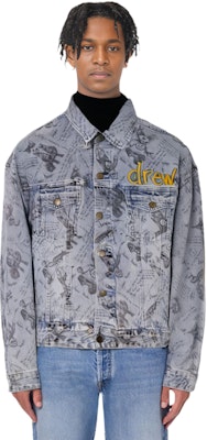 Drew House 字母熊圖標牛仔外套 靛藍藍 DR-FW21-048 1