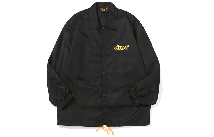 Drew House Letter Logo Black Collared Jacket Unisex DR-FW21-115
