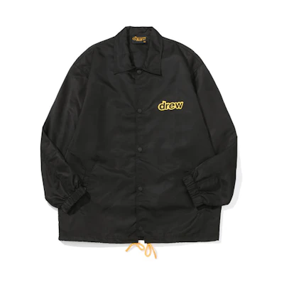 Drew House Letter Logo Black Collared Jacket Unisex DR-FW21-115