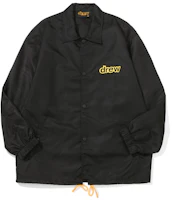 Order Drew House Letter Logo Black Collared Jacket Unisex DR-FW21-115