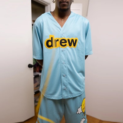 ドリューハウス レターロゴ ブルー ユニセックス グラフィックTシャツ DH-M4381-SESB Shop ドリューハウス レターロゴ ブルー ユニセックス グラフィックTシャツ DH-M4381-SESB