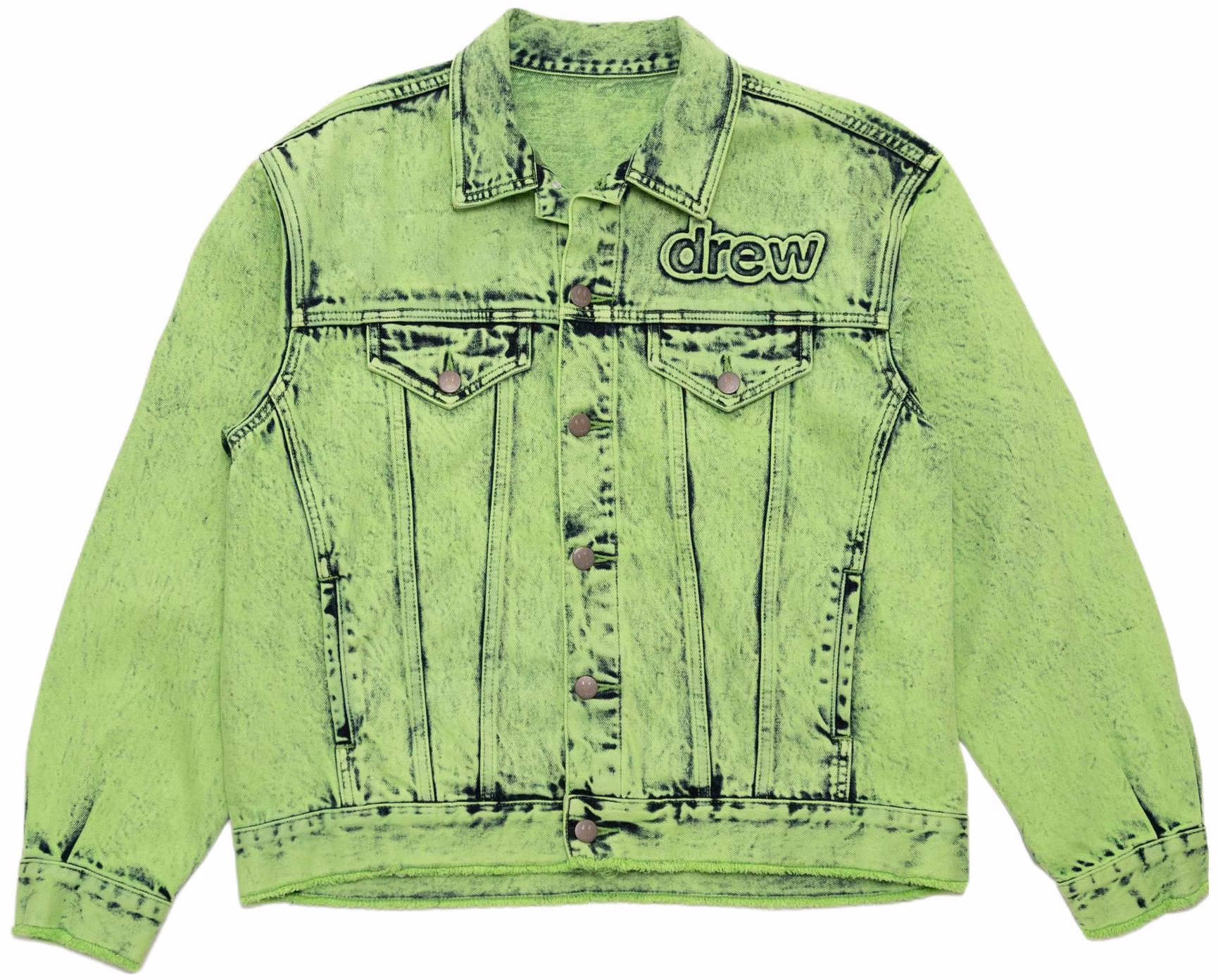 drew-house-letter-logo-denim-jacket-green-unisex-casual-style-dr-ss-22-300