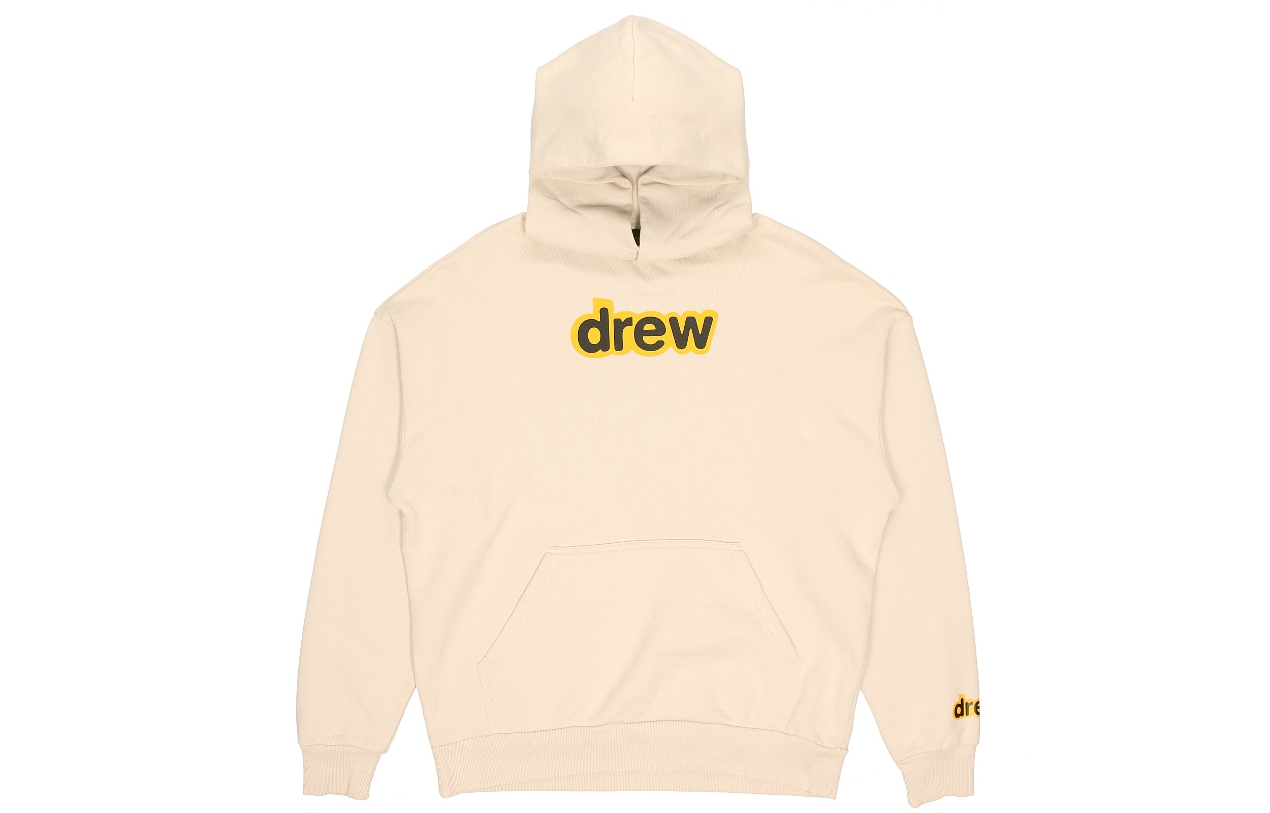 Drew House Letter Logo FW21 Beige Secret Hoodie Unisex Pullover Sweatshirt. DR-FW21-020 圖 2