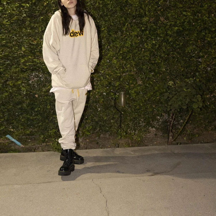 Drew House Letter Logo FW21 Beige Secret Hoodie Unisex Pullover Sweatshirt. DR-FW21-020 圖 4