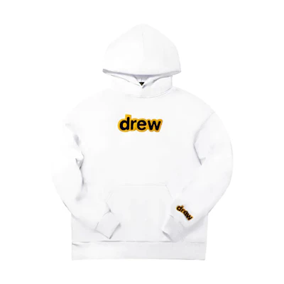 Drew House Letter Logo Graphic Hoodie Unisex White DR-SS20-008