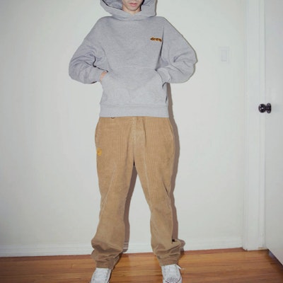 Drew House Hoodie Logo Huruf Pullover Unisex Fleece Sweatshirt. DR-SS22-444 Shop Drew House Hoodie Logo Huruf Pullover Unisex Fleece Sweatshirt. DR-SS22-444