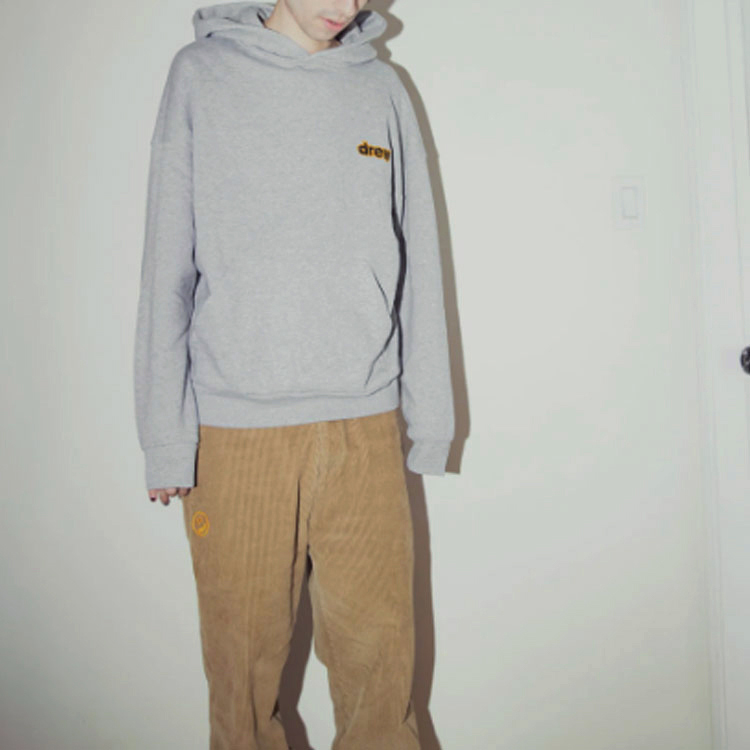 Details for Drew House Hoodie Logo Huruf Pullover Unisex Fleece Sweatshirt. DR-SS22-444