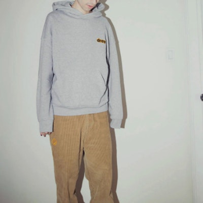 Drew House Hoodie Logo Huruf Pullover Unisex Fleece Sweatshirt. DR-SS22-444 Details for Drew House Hoodie Logo Huruf Pullover Unisex Fleece Sweatshirt. DR-SS22-444