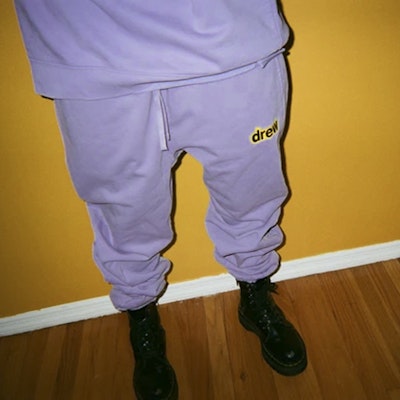 Drew House 字母标志秘密紫色休闲裤 男女同款长裤 DR-SS20-44 Shop Drew House 字母标志秘密紫色休闲裤 男女同款长裤 DR-SS20-44