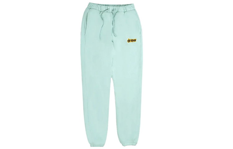 Drew House Letter Logo Unisex Knit Sweatpants Mint Green DR-SS20-93