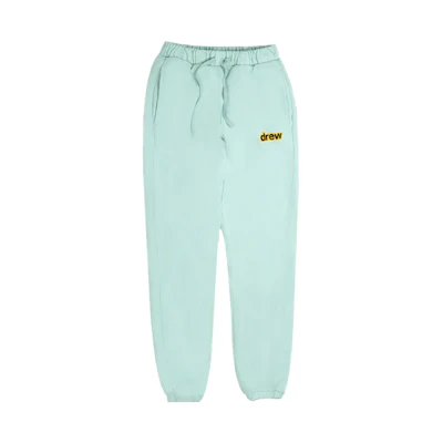 Drew House Letter Logo Unisex Knit Sweatpants Mint Green DR-SS20-93