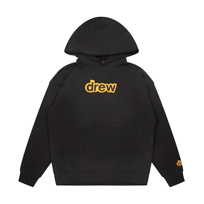 Drew House Letter Printed Hoodie Black Pullover Sweatshirt DH-VF31125-SEFB