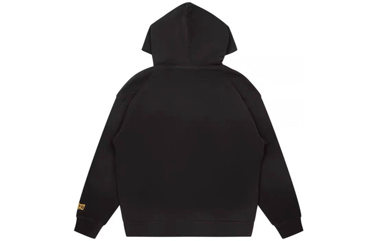 Lookbook Drew House Letter Printed Hoodie Black Pullover Sweatshirt DH-VF31125-SEFB